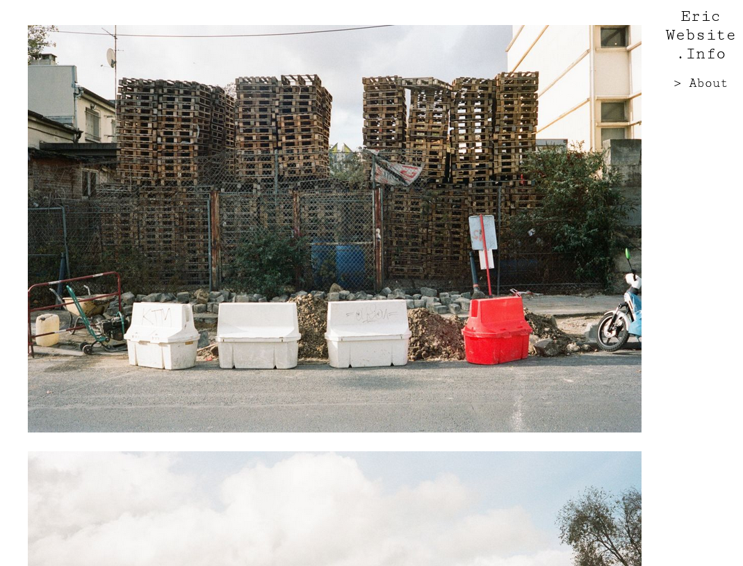 Eric Website Screenshot